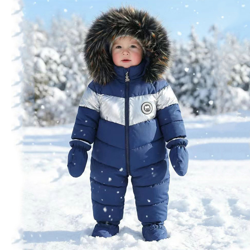 Baby Clothing Winter - Winter Newborn Baby Romper With Gloves