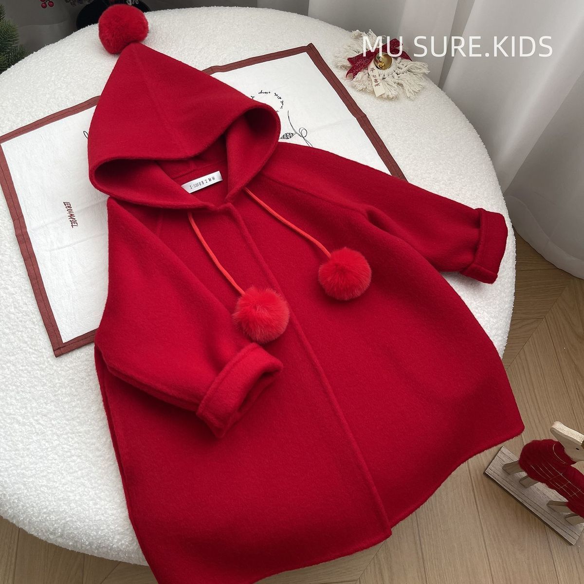 Baby Clothing Winter - Baby Girl's Double-Sided Cashmere Coat with