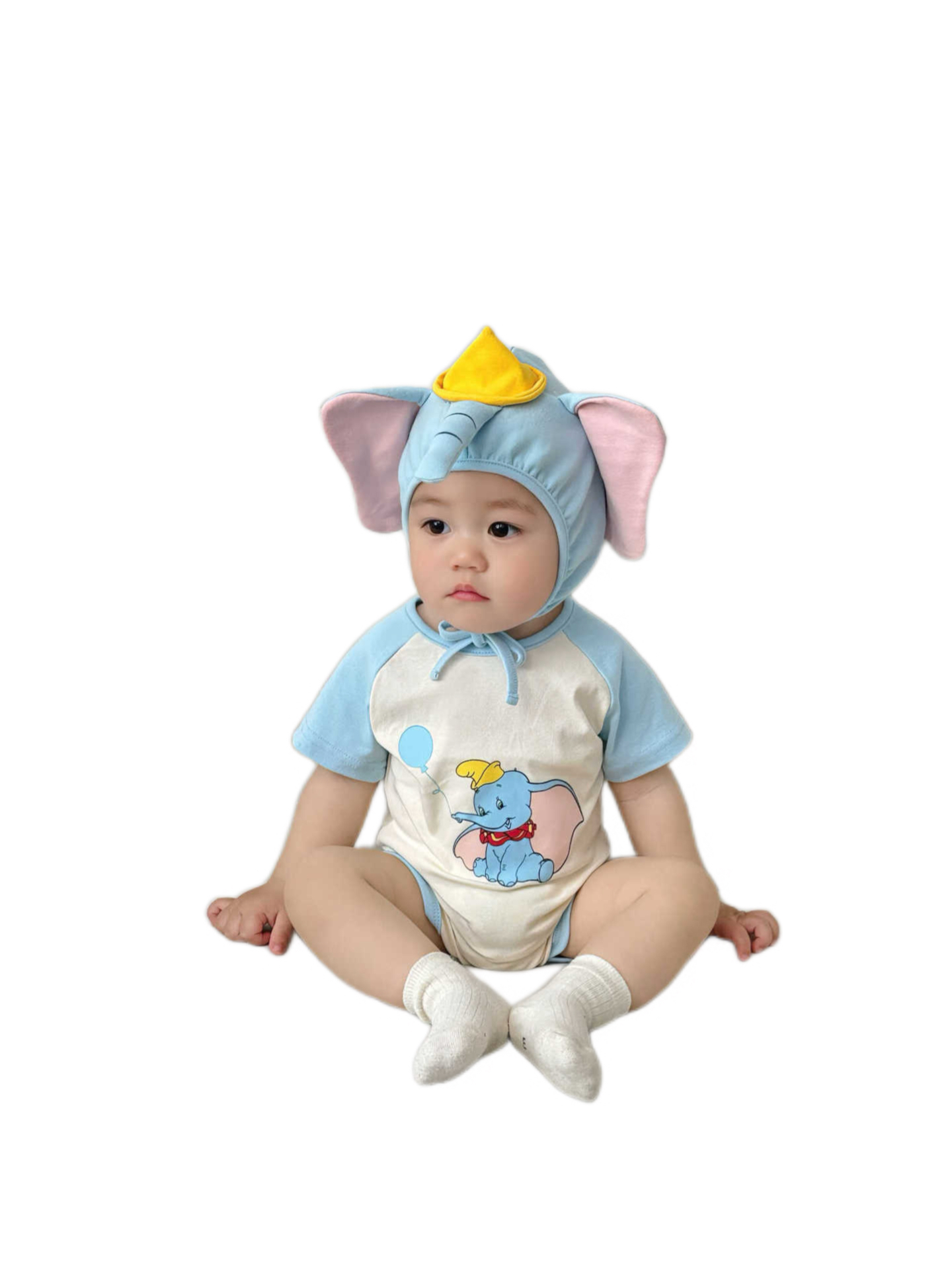 3D Elephant Print Baby Onesie  - đánh giá và giá Baby Clothing Elephant
