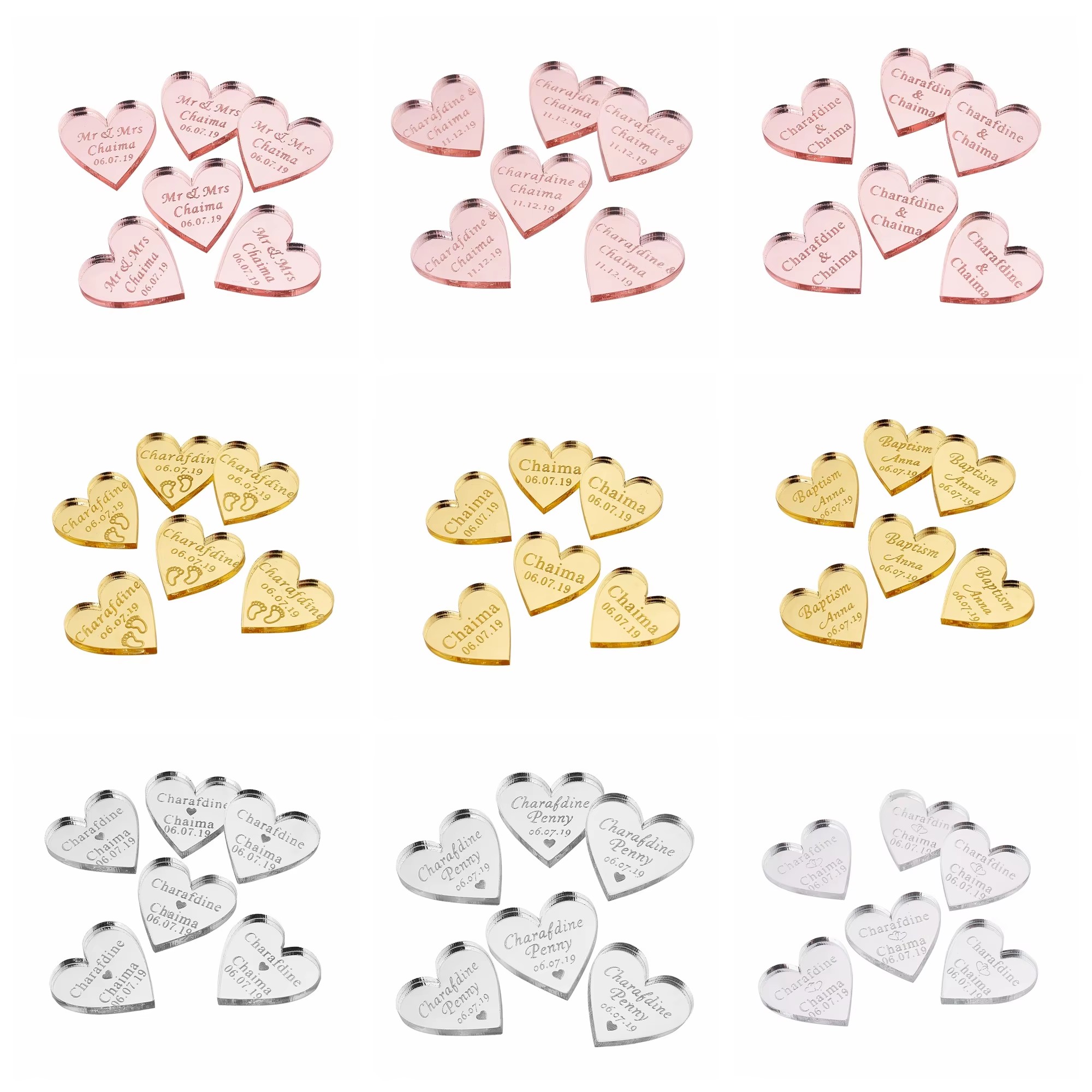 20/50/100Pcs Personalized Acry - đánh giá và giá Baby Clothing Name