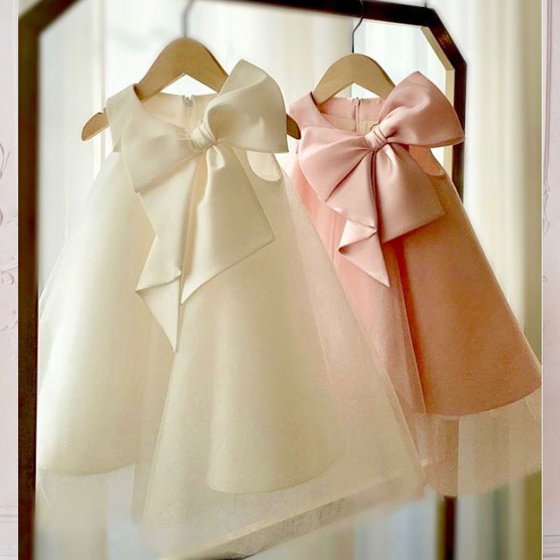 Mùa Hè 2021 Nơ Lớn Đầm Bé Gái  - đánh giá và giá Baby Clothing On Sale